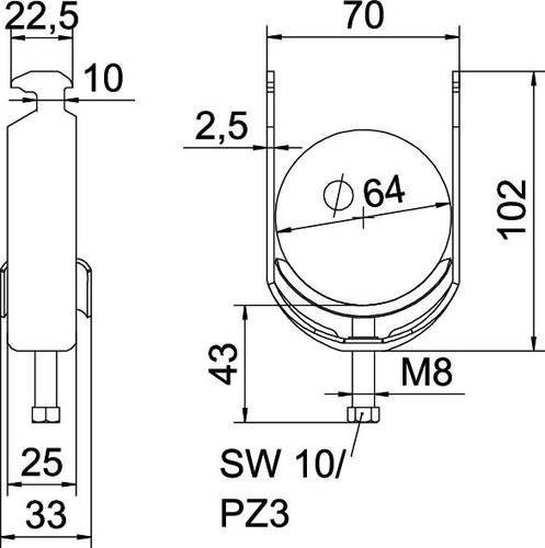 OBO Bettermann Bügelschelle 10,2 x 7,0 mm - Bild 1