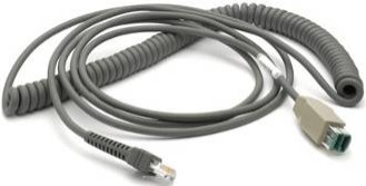 Zebra USB-Stromkabel in Grau für Symbol DS4308, DS7708, DS9308, DS4608, DS9208 und LI2208 mit einer Länge von 4,57 m - Bild 1
