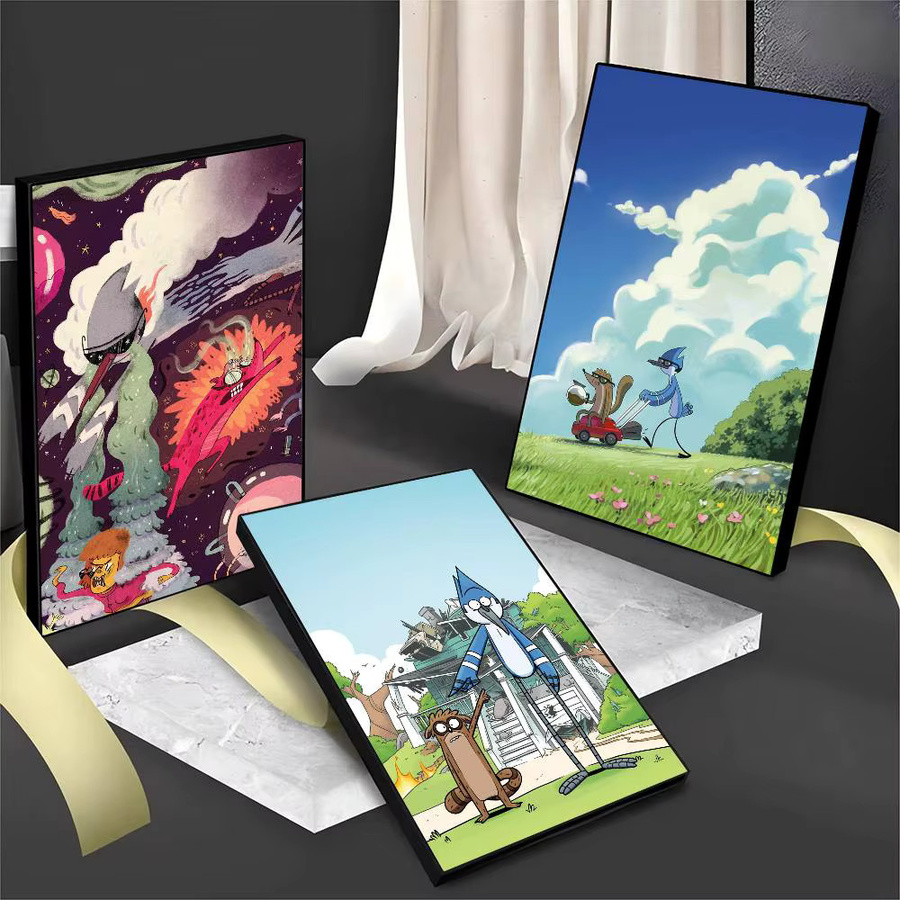 Regular Show Vintage Poster Whitepaper-Druck Kawaii Kunstwerk für deine Raumdekoration, Mehrfarbig, B/H: 10 x 15 cm - Bild 3