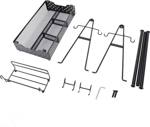 Meterk BBQ Gewürzhalter aus Metall mit Papierhandtuch- und Serviettenhalter in Grau - Bild 1