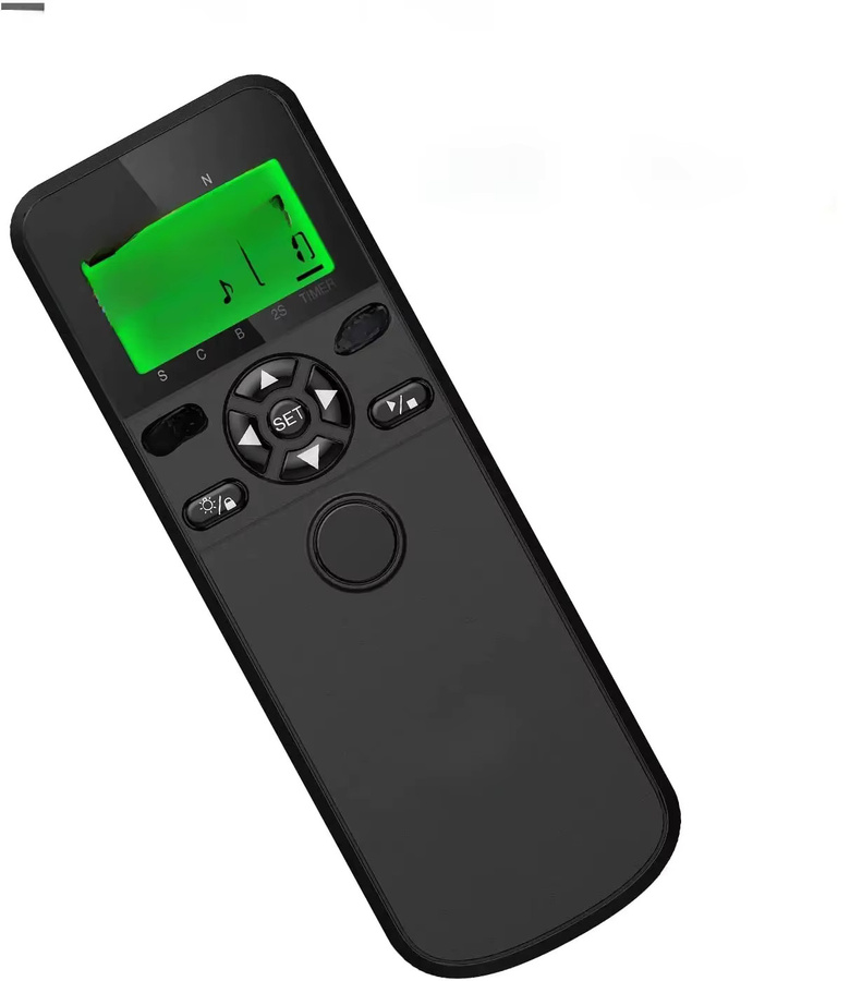Aodelan TRS-1 Timer Fernauslöser für Zeitraffer, kompatibel mit Canon, Nikon, Sony, Fujifilm, Panasonic, Olympus und Pentax Kameras, Schwarz - Bild 1