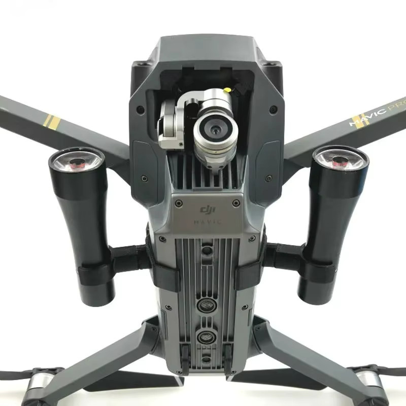 DJI Nachtfluglicht Set mit verstellbarem Winkel für Mavic Pro 1, Beleuchtungslampe und Taschenlampe, Schwarz - Bild 2