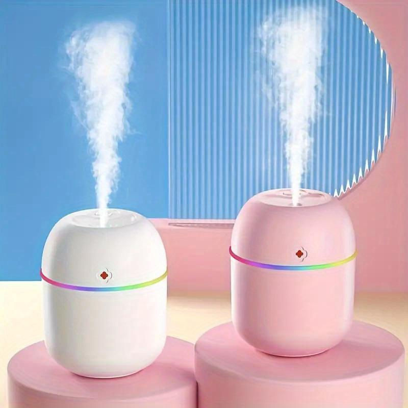 Mango Event Multifunktionaler USB Aromatherapie Luftbefeuchter mit farbiger Beleuchtung in Rosa - Bild 2