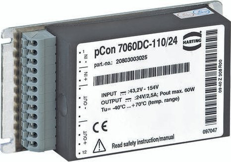 HARTING DC/DC-Wandler 60W in Grau - Bild 1
