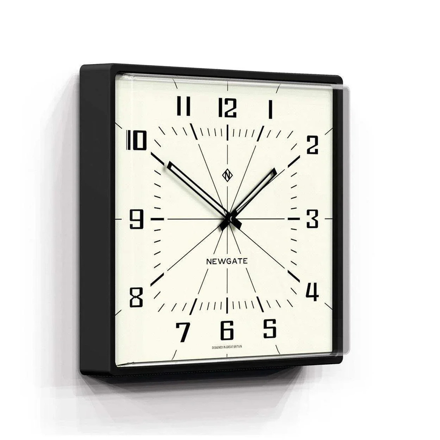 Newgate Box Office Wanduhr Retro in Schwarz, Durchmesser: 42 cm - Bild 1