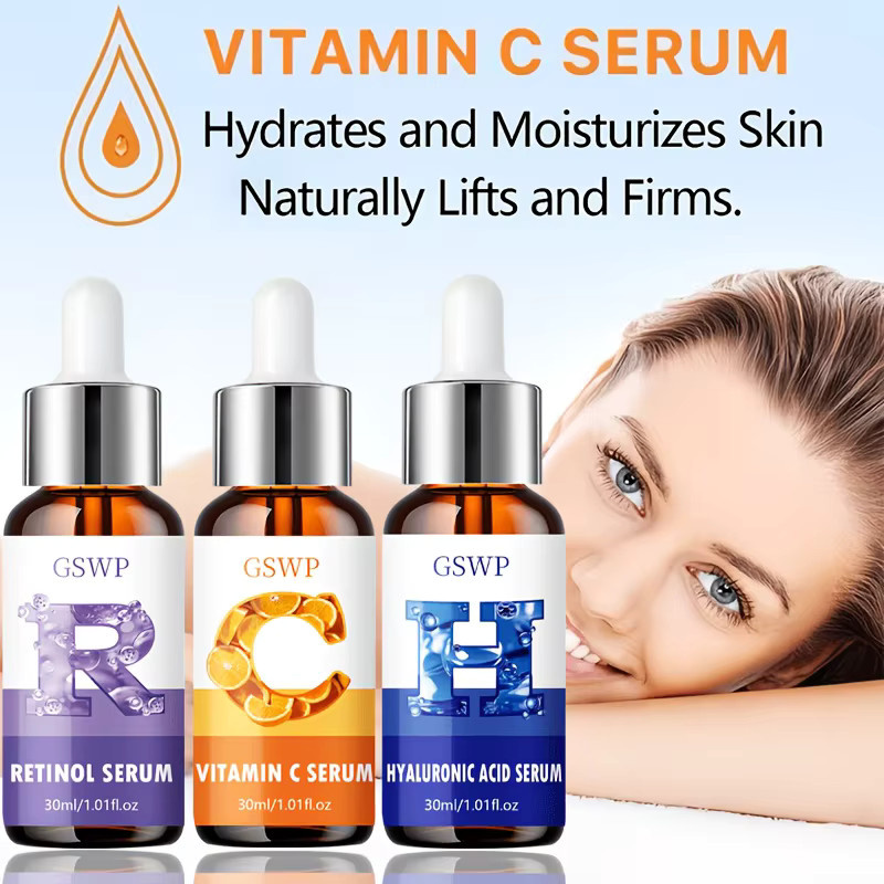 GSWP Tag & Nacht Feuchtigkeitsserum-Set, 90 ml, Retinol, Hyaluronsäure, Vitamin C - Bild 2