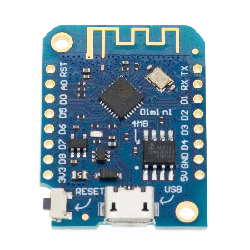 AITEXM D1 Mini V3.0.0 WIFI Internet der Dinge Entwicklungsboard basierend auf ESP8266 CH340 in Blau für Arduino Nodemcu V2 MicroPython - Bild 3