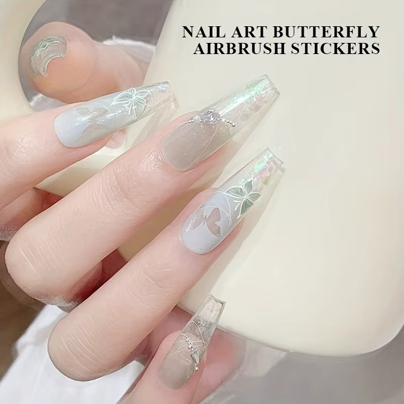 kaniu Nagelaufkleber Schmetterling-Stern-Liebe, Unisex - Bild 3