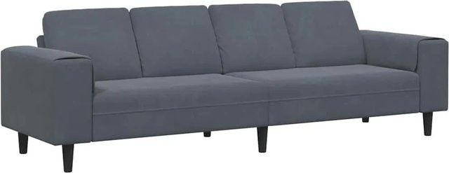 vidaXL Wohnzimmer Couch Dunkelgrau, modern und gepolstert, B/T/H: 250 x 77 x 76 cm - Bild 1