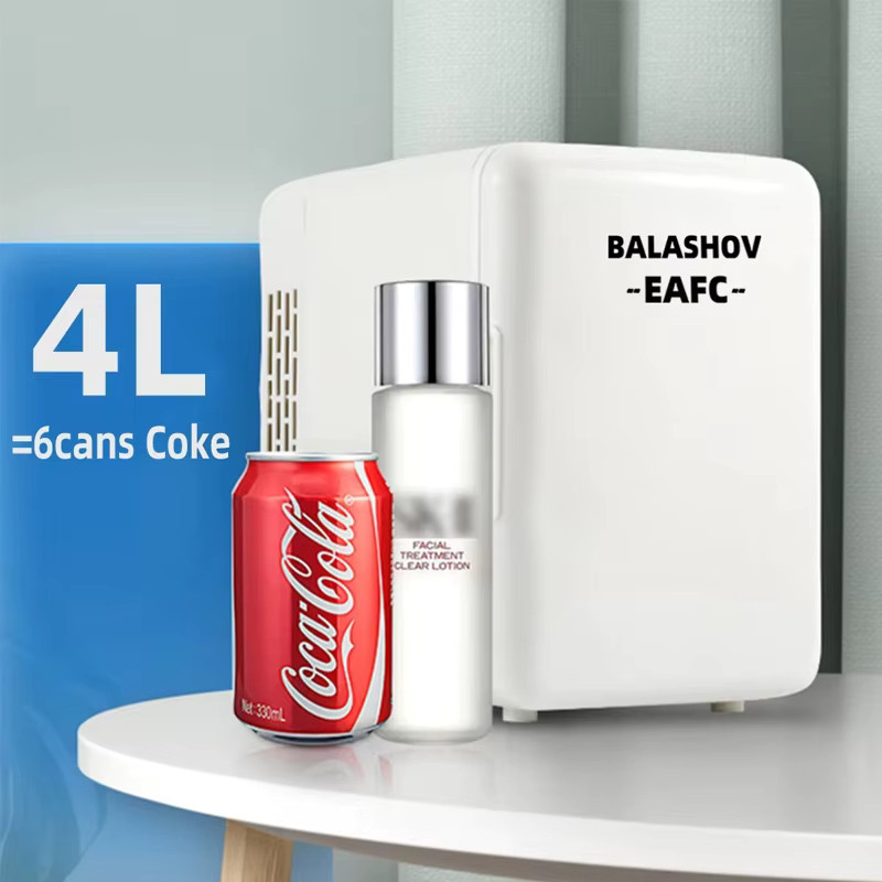 EAFC Mini Kühlschrank für Kosmetik und Getränke, 4l, Weiß - Bild 4