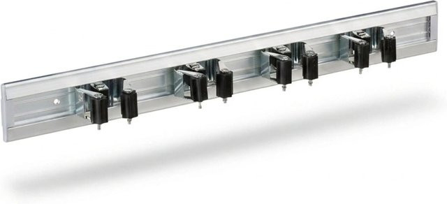 Relaxdays Verstellbarer Gerätehalter aus Aluminium in Silber, B/H/T: 48,5 x 5,5 x 4,5 cm - Bild 1