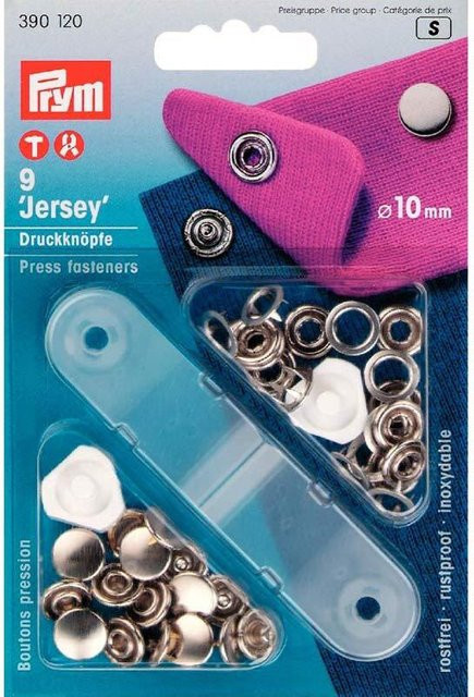 Prym Druckknöpfe Jersey in Silber - Bild 1