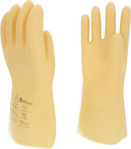 KS Tools Elektrikerhandschuhe aus Latex in Gelb, Größe 12, 1 Paar - Bild 1