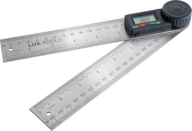 LUX-TOOLS Digitaler Winkelmesser aus Edelstahl in Silber, Breite: 40 cm - Bild 1