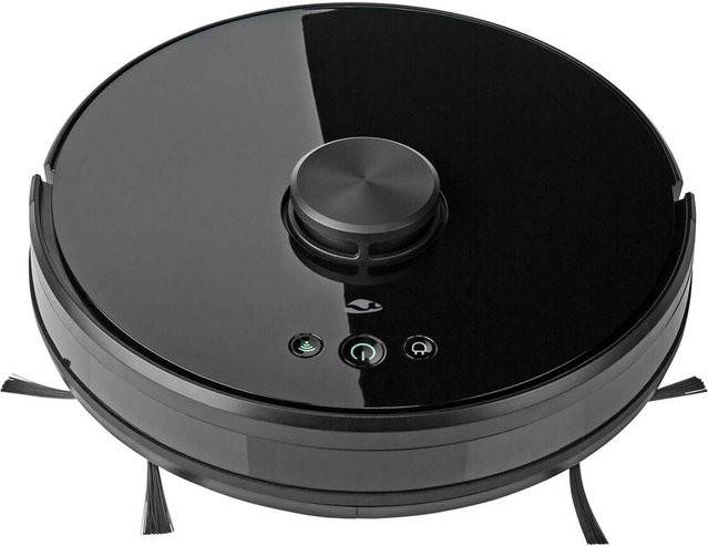 Nedis Roboter-Staubsauger schwarz mit Laser-Navigation, App-Steuerung und Smart Home Integration, B/T/H: 33,1 x 33,3 x 9,6 cm - Bild 1