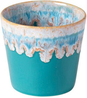 Costa Nova Lungo Grespresso Tasse aus Steinzeug in Blau und Türkis, 12er Pack, Durchmesser: 8 cm, Höhe: 7,5 cm, 190 ml - Bild 1
