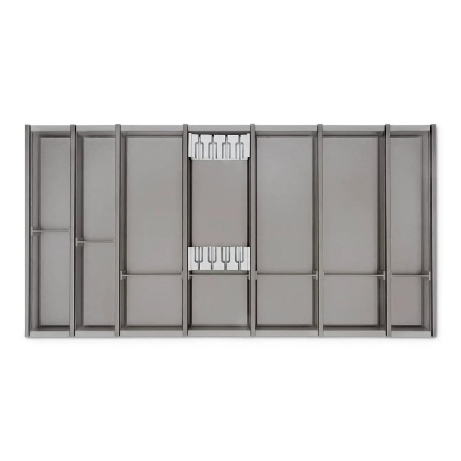 SOTECH Cuisio Besteckeinsatz mit Messerblock für Blum Legrabox, Farbe Graphitgrau, Höhe: 5,5 cm, Breite: 47,3 cm - Bild 2