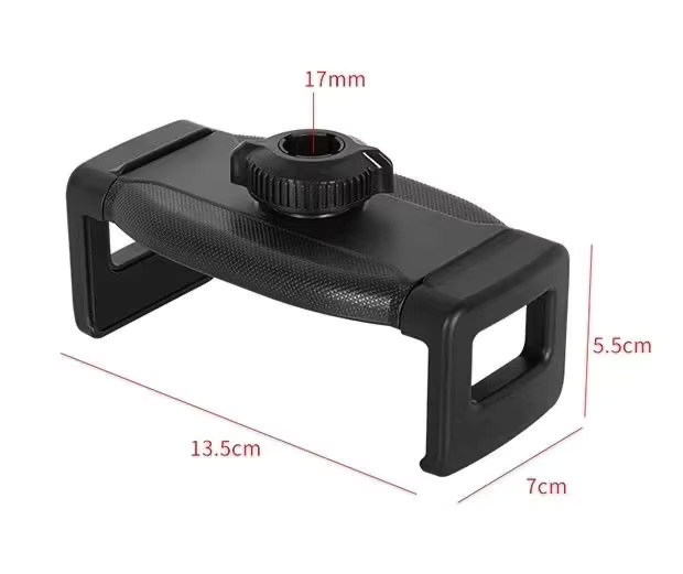Universeller Kugelkopf-Handyhalter für Live-Streaming in Schwarz mit 360-Grad-Erweiterung und Positionierungsklemme für Tablets und Mobilgeräte - Bild 2