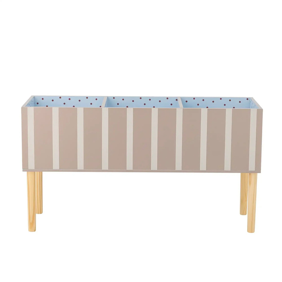 Bloomingville Mini Salam Aufbewahrungsbox aus Holz in Braun und Weiß im skandinavischen Stil für das Kinderzimmer, Höhe: 90 cm - Bild 1