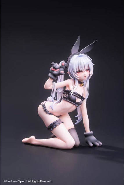 Umikawa Design Vanya Kaninchenohr-Dekofigur, Maßstab 1:6, Grau - Bild 1