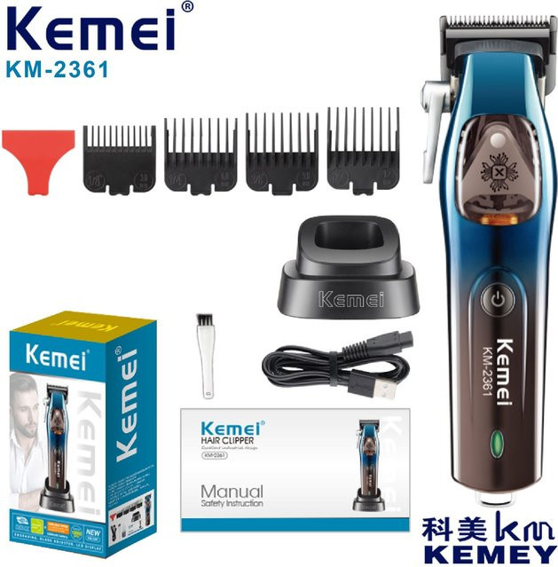 Kemei Haarschneidemaschine für Herren, Blau - Bild 1