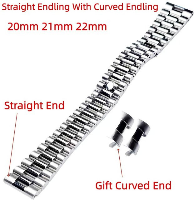 MUZIJING Uhrenarmband Edelstahl, Silber, 3-Perlen, Unisex - Bild 1