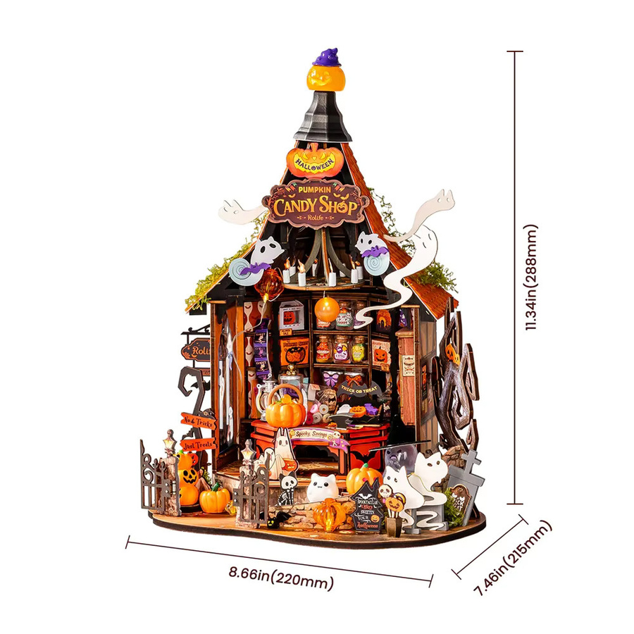 Rolife Haunted Candy House, Miniaturhaus-Bausatz, Fantasy, ab 14 Jahre - Bild 7