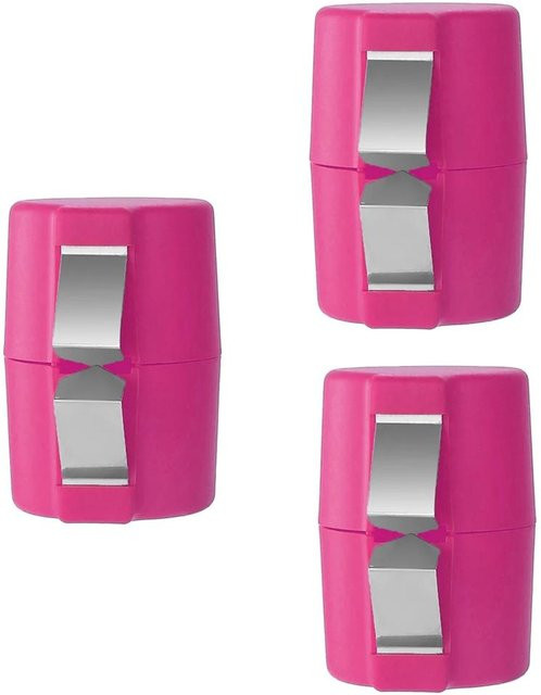 Oudun Eierschalentrenner Set aus Kunststoff und Edelstahl in Pink, 3er Pack Eierknacker und Eiertrenner für rohe und hartgekochte Eier - Bild 1