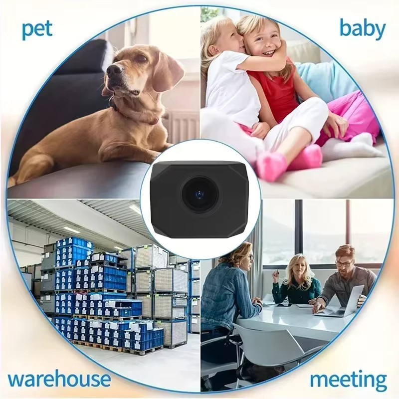 DIXSG 4K HD WLAN-Sicherheitskamera mit Nachtsicht, Mini Smart Indoor IP-Überwachungskamera in Schwarz mit App-Fernüberwachung - Bild 3