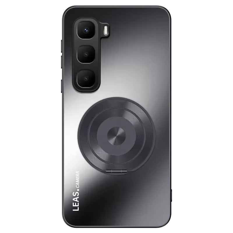 EUCAGR Schutzhülle für Infinix Hot 60 Pro, Hot 60 und Hot 60i aus mattem TPU und PC mit Standfunktion in Grau und Schwarz - Bild 5
