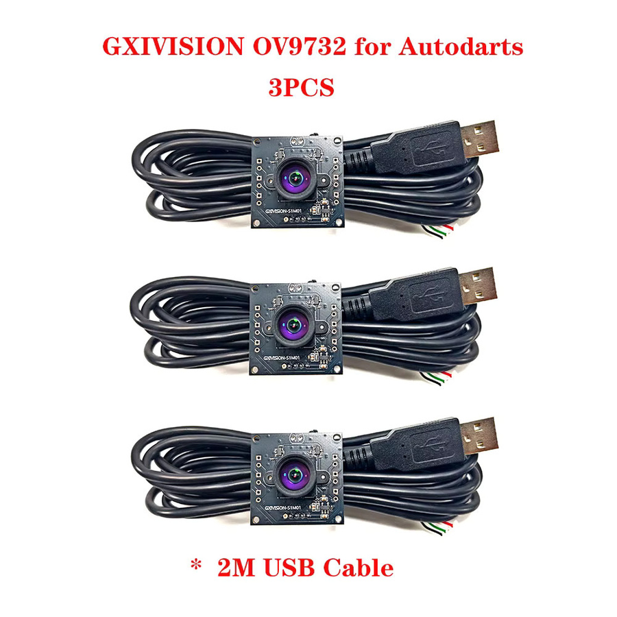 GXIVISION OV9732 Autodarts Kameramodul in Schwarz mit 2M-Kabel - Bild 3
