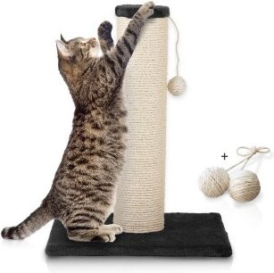 Rohrschneider Katzenbaum XXL Kratzbaum mit Sisal-Flächen und integriertem Spielzeug in Beige - Bild 1