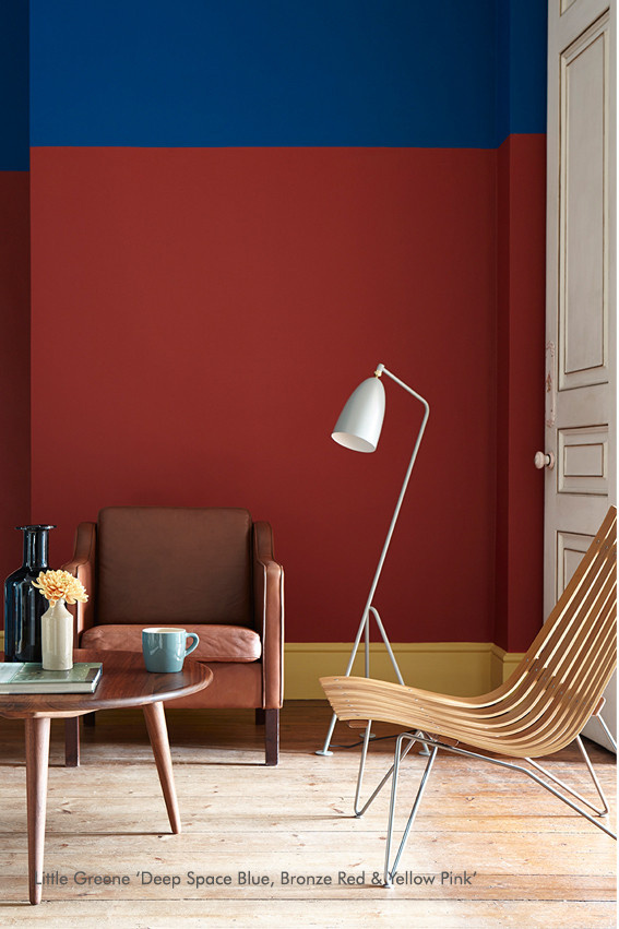 Little Greene Absolute Matt Emulsion Wandfarbe Bronze Red 15, 2,5 l - Bild 1