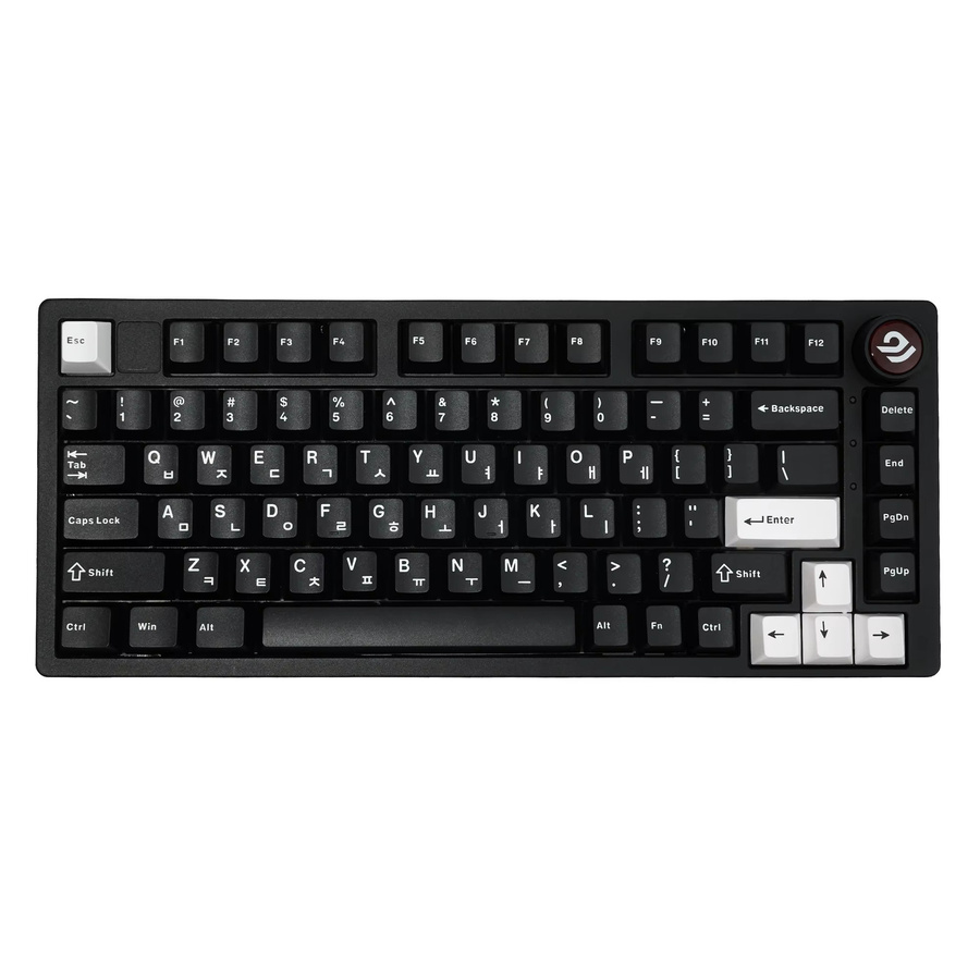 XVX Tastenkappen im Cherry Profile aus PBT mit Double Shot Technologie für mechanische Gaming-Tastaturen, Schwarz und Beige, 133 Tasten - Bild 2