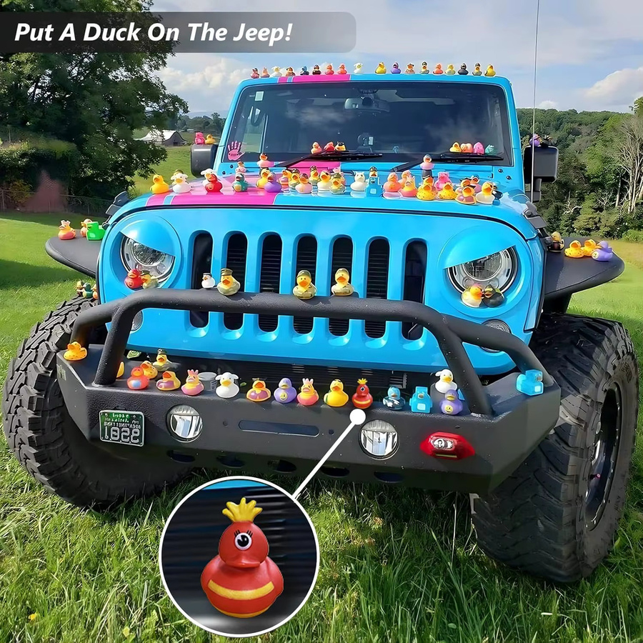 BXA Gummi-Ente, Badespielzeug-Sortiment, Bunt / Mehrfarbig - Bild 2