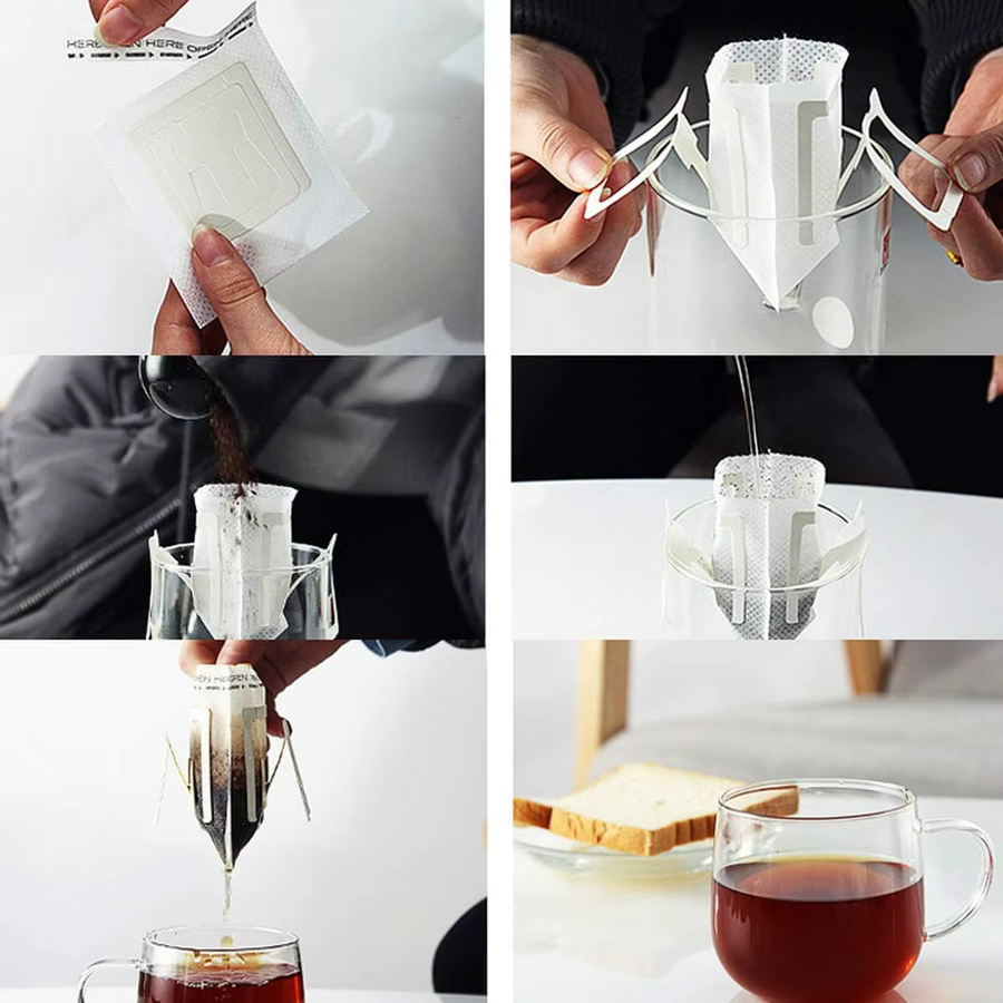 Einweg Kaffee Filter Papier Taschen von tehaoen in Weiß für Home und Office - Bild 4