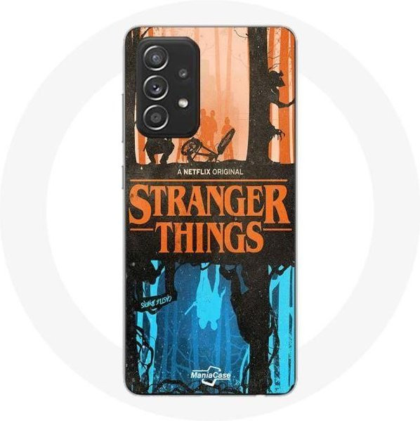 Samsung Galaxy A52 Schutzhülle mit Stranger Things und Friends Motiv in Multicolour - Bild 1