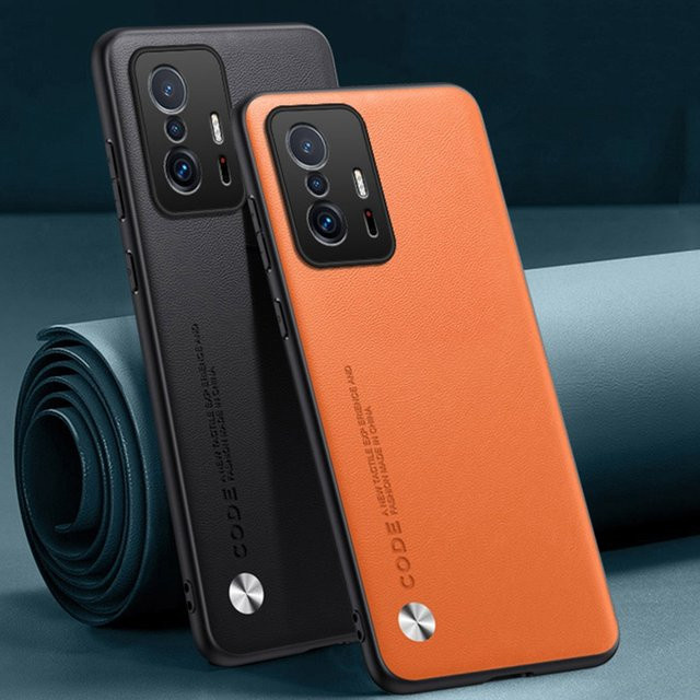 Luxus PU Leder Schutzhülle für Xiaomi Mi 11T Pro 5G in Schwarz - Bild 1