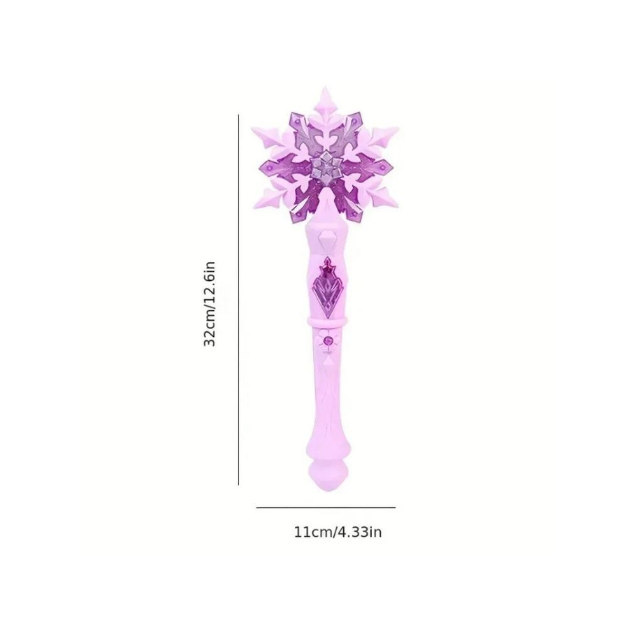 Yiran toy Prinzessin Schneeflocke Zauberstab mit Licht und Ton violett - Bild 4