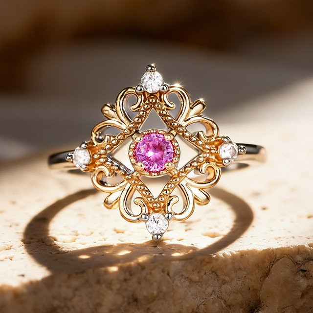 Huitan Ring, Bicolor, Zirkonia, Damen - Bild 1