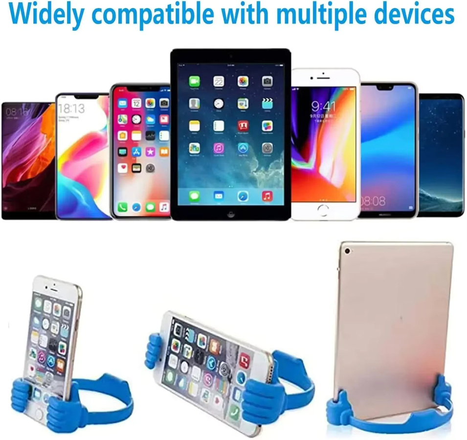 VIKEFON Desktop-Smartphone-Halterung für Tablets und Handys in Rot - Bild 5