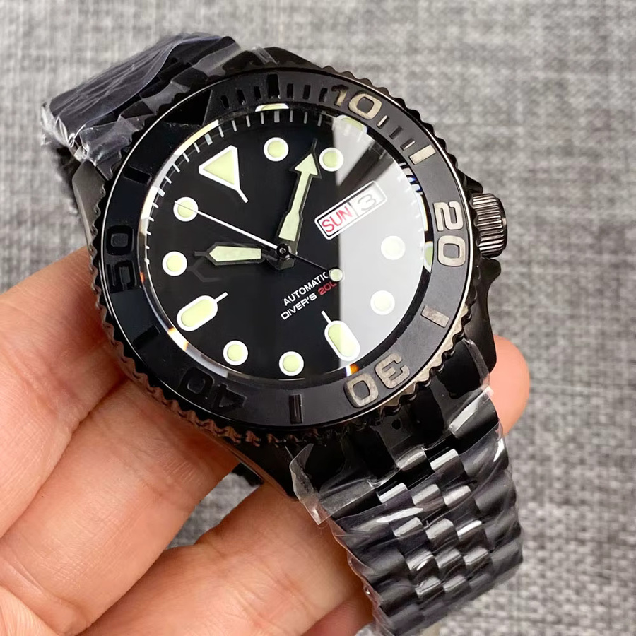 Tandorio Armbanduhr, Automatik, Edelstahl, Schwarz, Herren - Bild 3