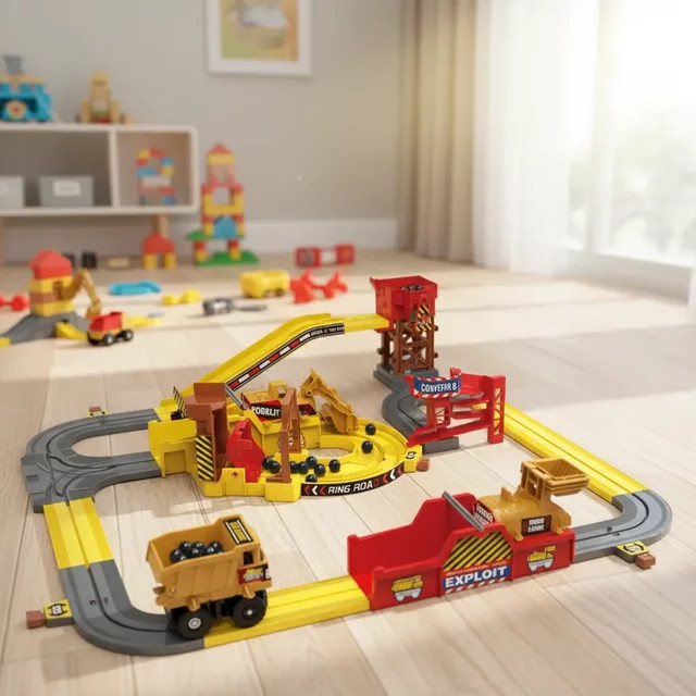 yaafun Mine Cart Track Set, Eisenbahn, Fahrzeug Spielzeug - Bild 1