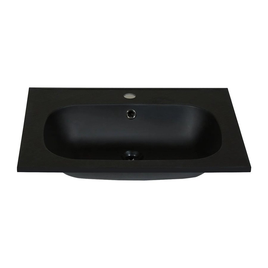 Okiwa Einbauwaschbecken Schwarz Breite: 60 cm - Bild 2