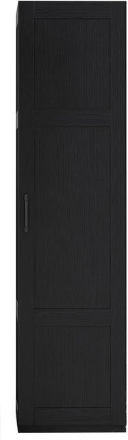 Costway 4-stufiges Hochschrank in Schwarz mit Scharniertüren und Regalböden, B/T/H: 40 x 37,5 x 150 cm - Bild 1