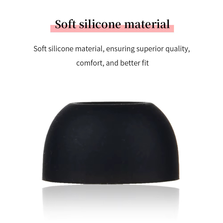 6 Stück Silikon-Ohrstöpsel in Schwarz für Samsung Galaxy Buds3 FE True Wireless Ohrhörer SM-R420 - Bild 2