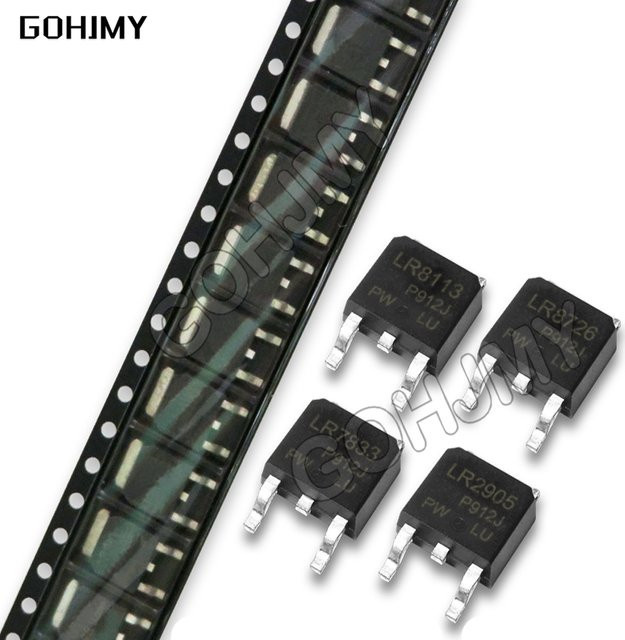 10 Stück GOHJMY MOSFET Transistoren Set in Schwarz (verschiedene Modelle wie IRLR2905, IRLR024N, LR8726, IRLR3110, IRLR7833, LR7843, IRLR8113) - Bild 1
