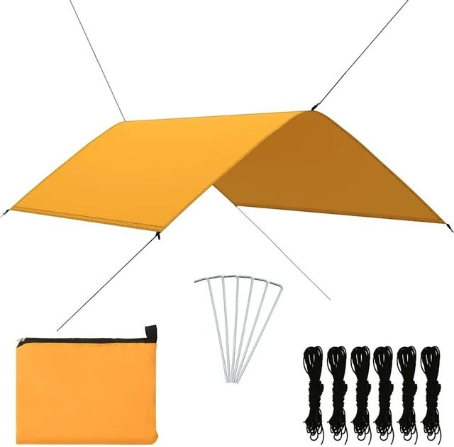 vidaXL Outdoor-Tarp aus Polyester in Gelb, B/T: 300 x 200 cm - Bild 1