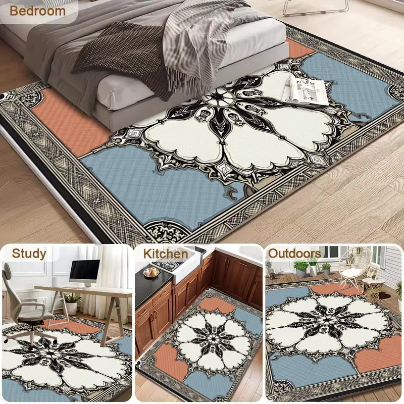 RAKKS Kristallteppich im marokkanischen Stil, modern und rechteckig, Multicolour - Bild 4