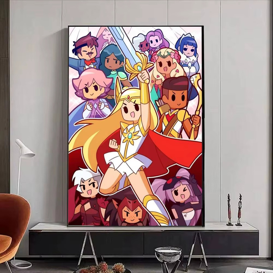 Selbstklebender Anime-Papierdruck She-Ra und die Prinzessinnen der Macht in Mehrfarbig - Bild 5